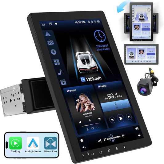 Haudio 10.1” Rotatable Android Car Stereo | Wireless CarPlay