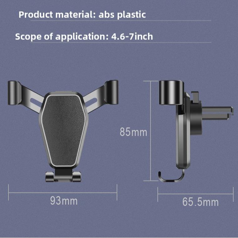 2-Pack Heavy Duty Car Vent Phone Mount with Strong Grip