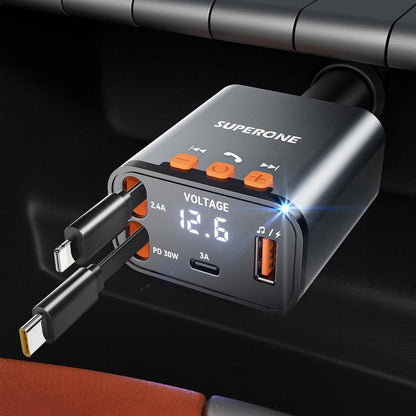 SUPERONE Bluetooth 5.3 FM Transmitter Car Adapter