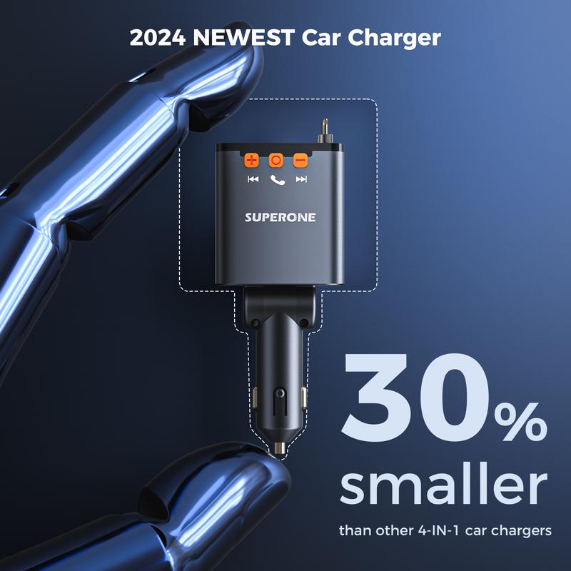 SUPERONE Bluetooth 5.3 FM Transmitter Car Adapter
