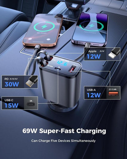 SUPERONE Bluetooth 5.3 FM Transmitter Car Adapter