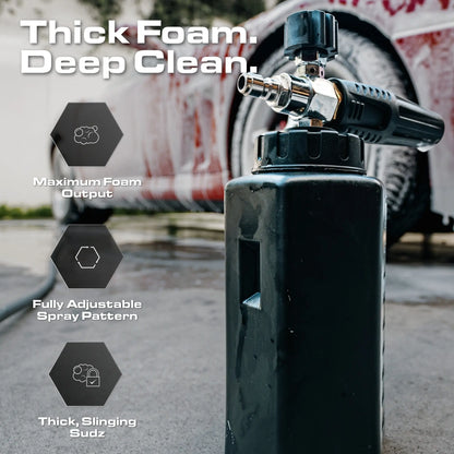 High-Performance Foam Cannon with 1000ml Capacity & Quick Connect