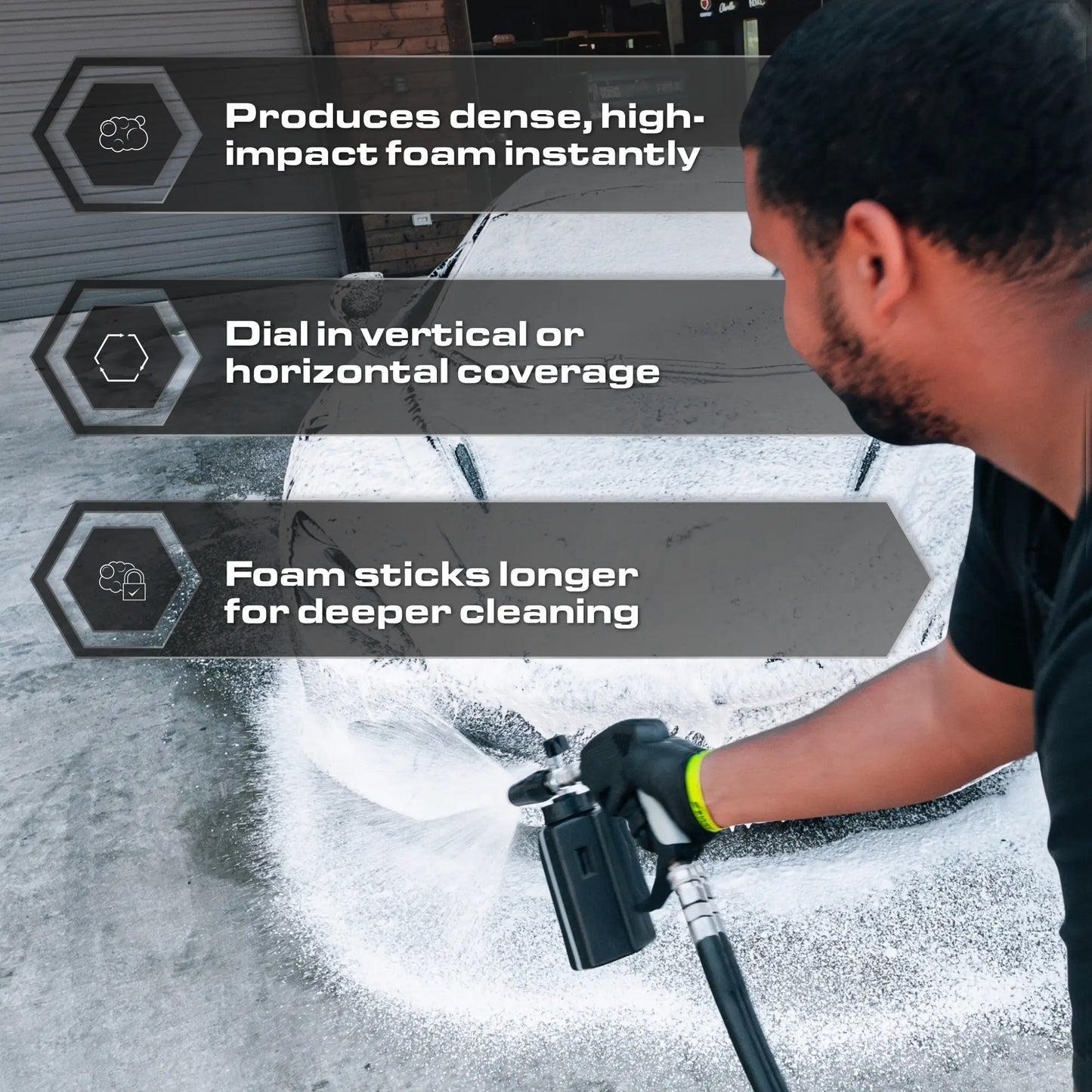 High-Performance Foam Cannon with 1000ml Capacity & Quick Connect