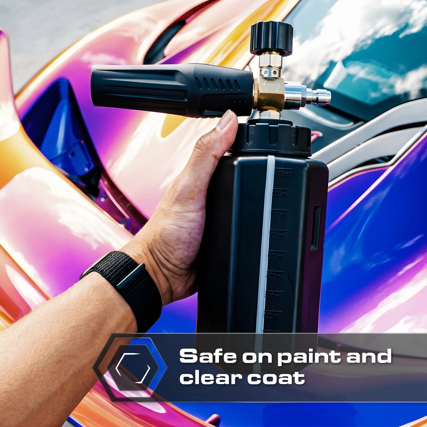 High-Performance Foam Cannon with 1000ml Capacity & Quick Connect