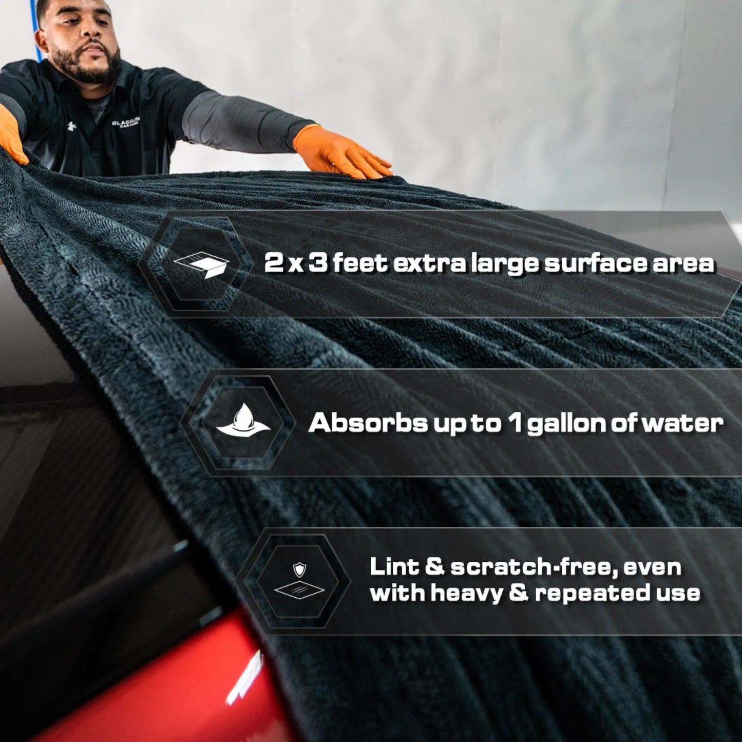 Twisted Loop Microfiber Drying Towel 1300 GSM